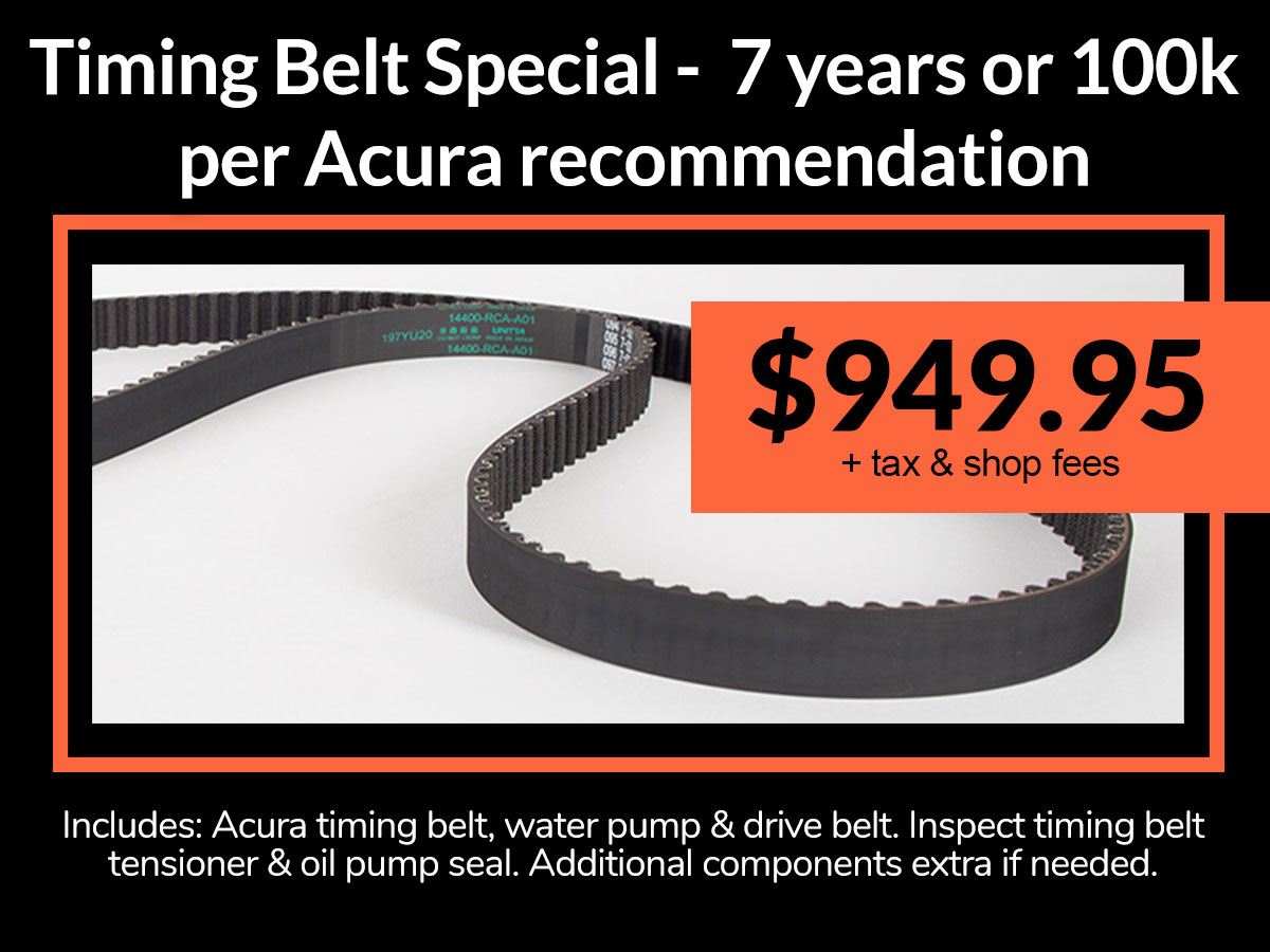 Acura Timing Belt Service Special Coupon Acura Timing Belt Service Special Coupon