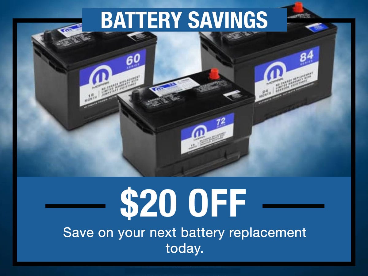 CDJR Battery Service Special Coupon CDJR Battery Service Special Coupon