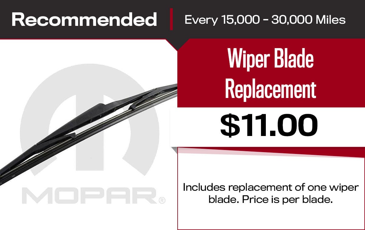 Wiper Blade Replacement Service Special Coupon Wiper Blade Replacement Service Special Coupon