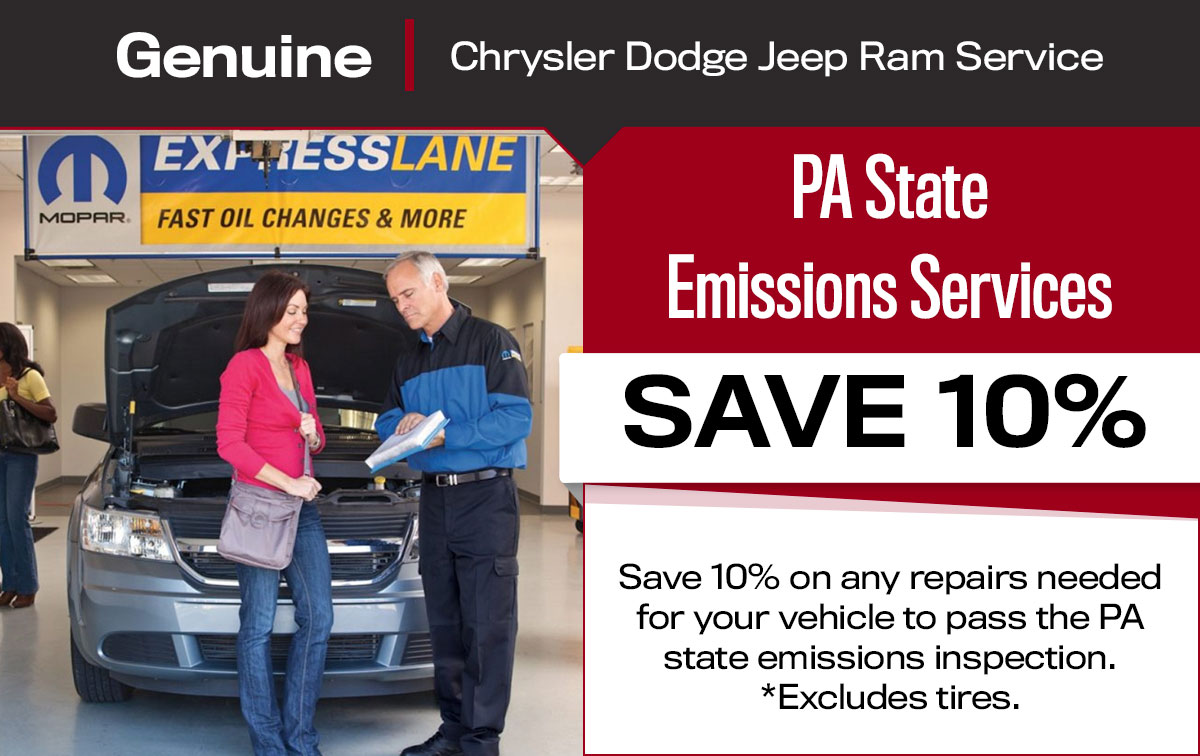 CDJR PA State Inspection Service Special Coupon CDJR PA State Inspection Service Special Coupon