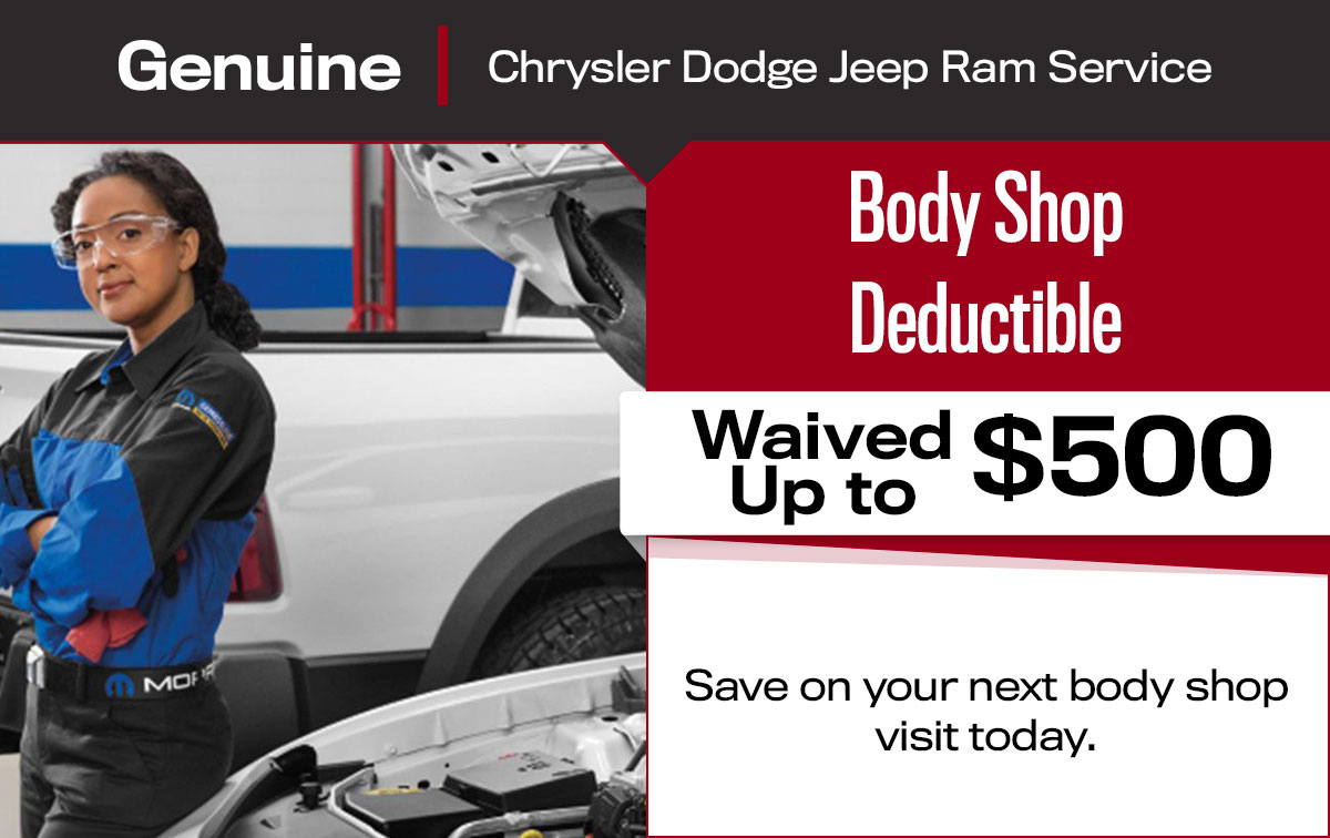 CDJR Body Shop Service Special Coupon CDJR Body Shop Service Special Coupon