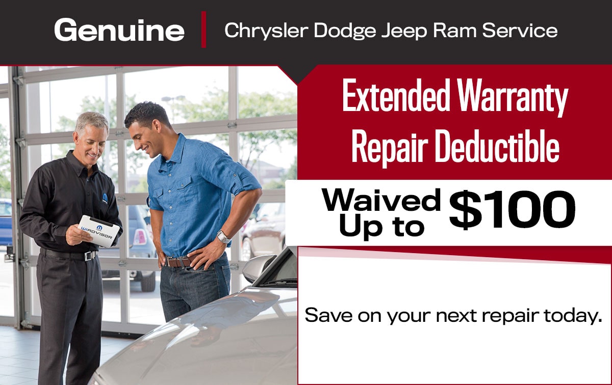 CDJR Extended Warranty Repair Special Coupon CDJR Extended Warranty Repair Special Coupon