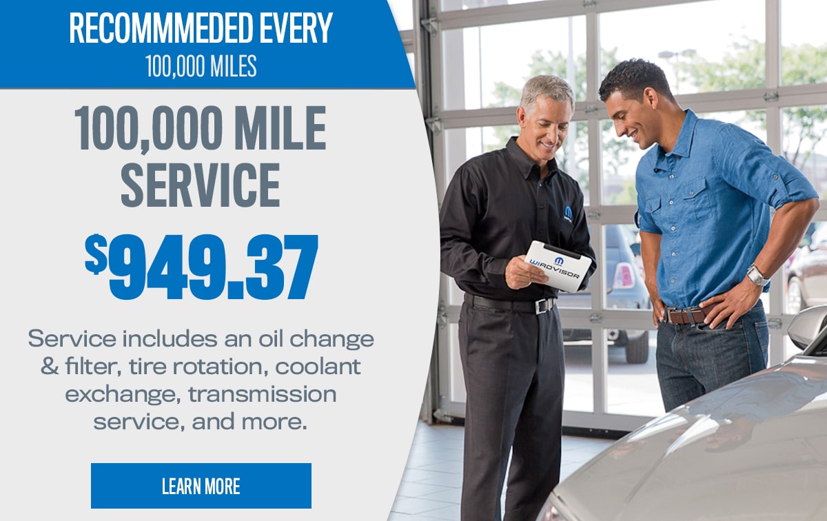 CDJR 100,000 Mile Service Special Coupon CDJR 100,000 Mile Service Special Coupon