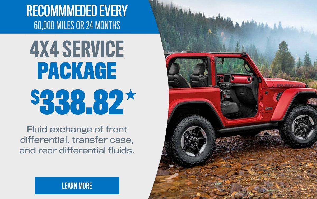 CDJR 4x4 Service Package Special Coupon CDJR 4x4 Service Package Special Coupon