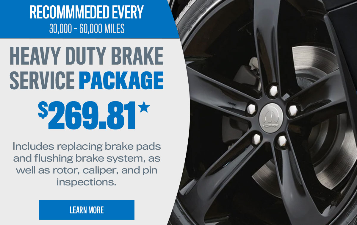 CDJR Heavy Duty Brake Service Package Special Coupon CDJR Heavy Duty Brake Service Package Special Coupon