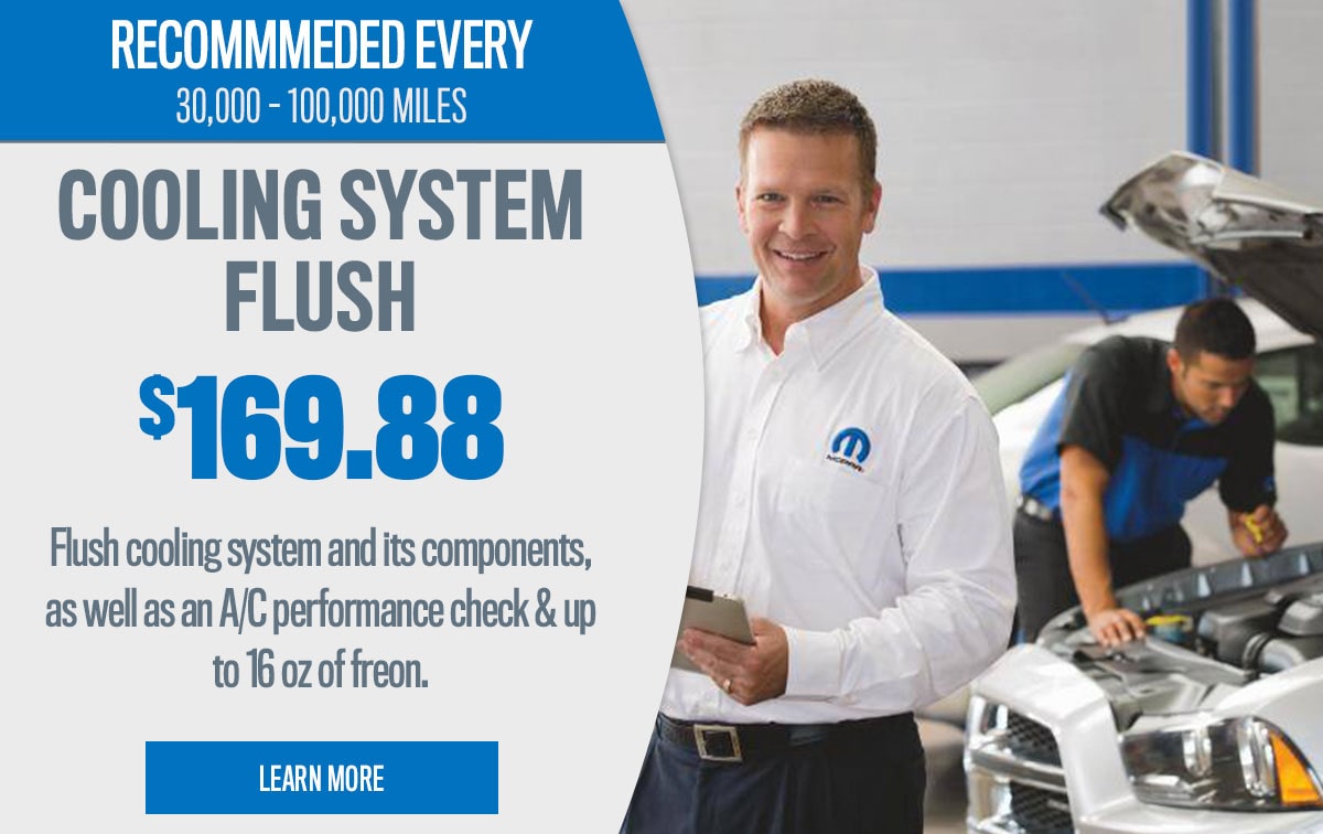 CDJR Cooling System Flush Service Special Coupon CDJR Cooling System Flush Service Special Coupon
