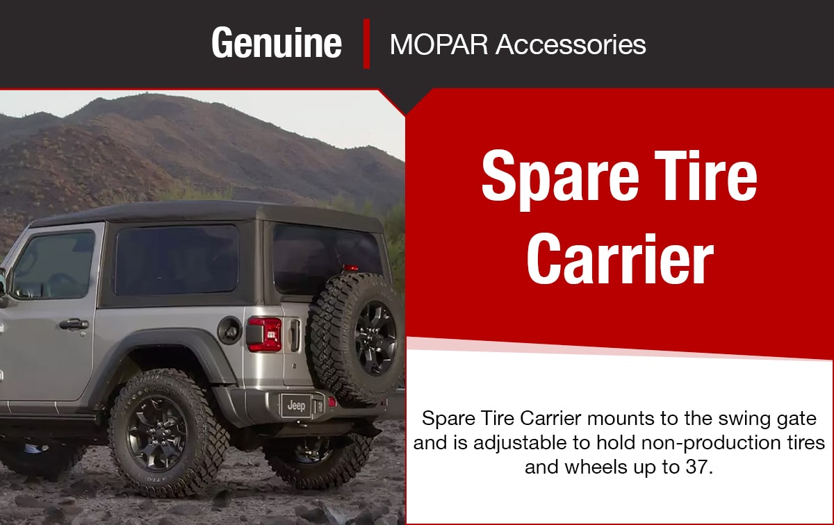 Mopar Spare Tire Carrier Accessories Mopar Spare Tire Carrier Accessories