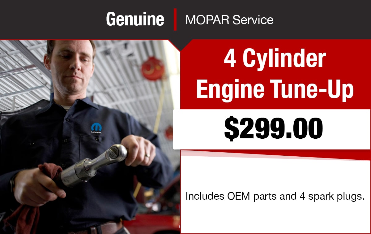 Chrysler Jeep Dodge Ram 4 Cylinder Engine Tune-Up Service Special Coupon Chrysler Jeep Dodge Ram 4 Cylinder Engine Tune-Up Service Special Coupon