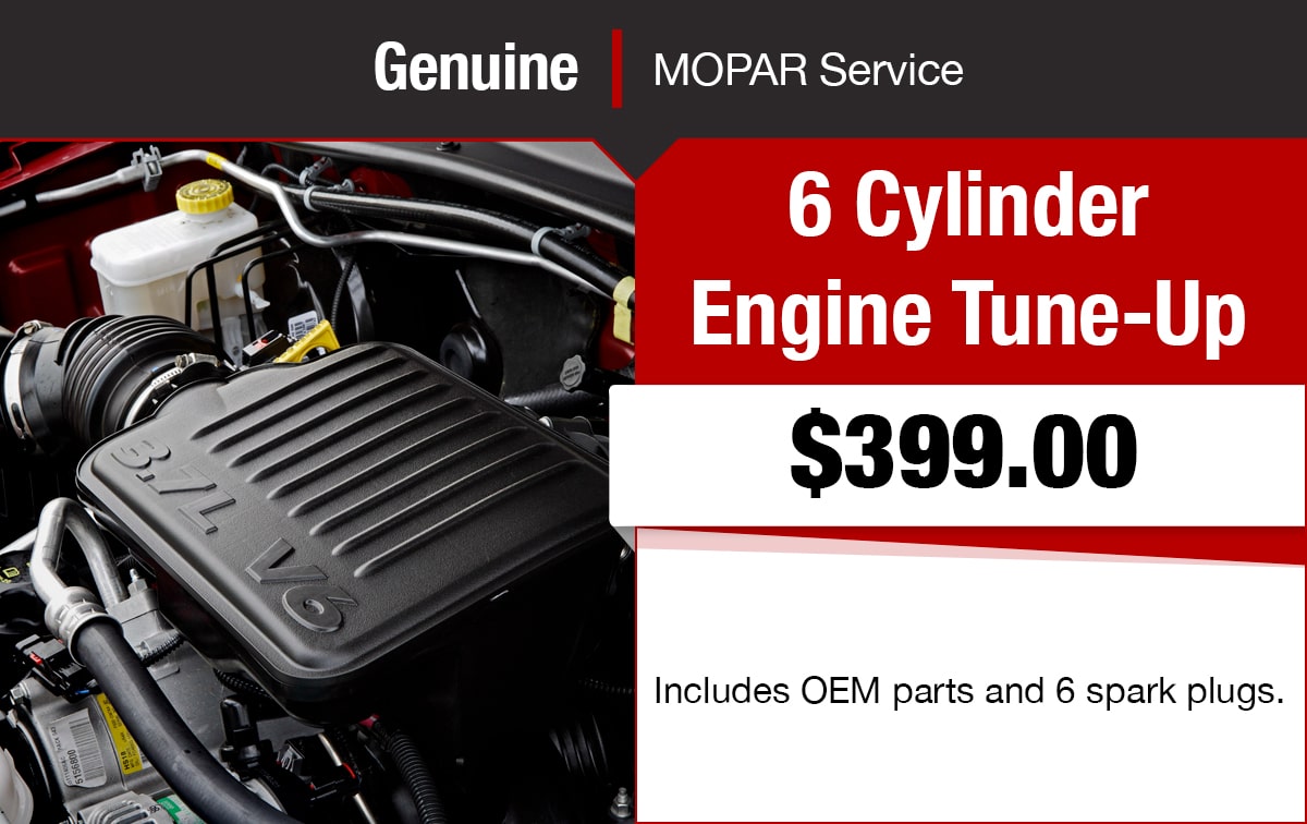 Chrysler Jeep Dodge Ram 6 Cylinder Engine Tune-Up Service Special Coupon Chrysler Jeep Dodge Ram 6 Cylinder Engine Tune-Up Service Special Coupon