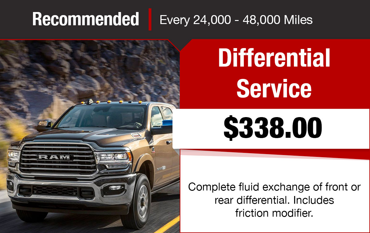 Chrysler Jeep Dodge Ram Differential Service Special Coupon Chrysler Jeep Dodge Ram Differential Service Special Coupon