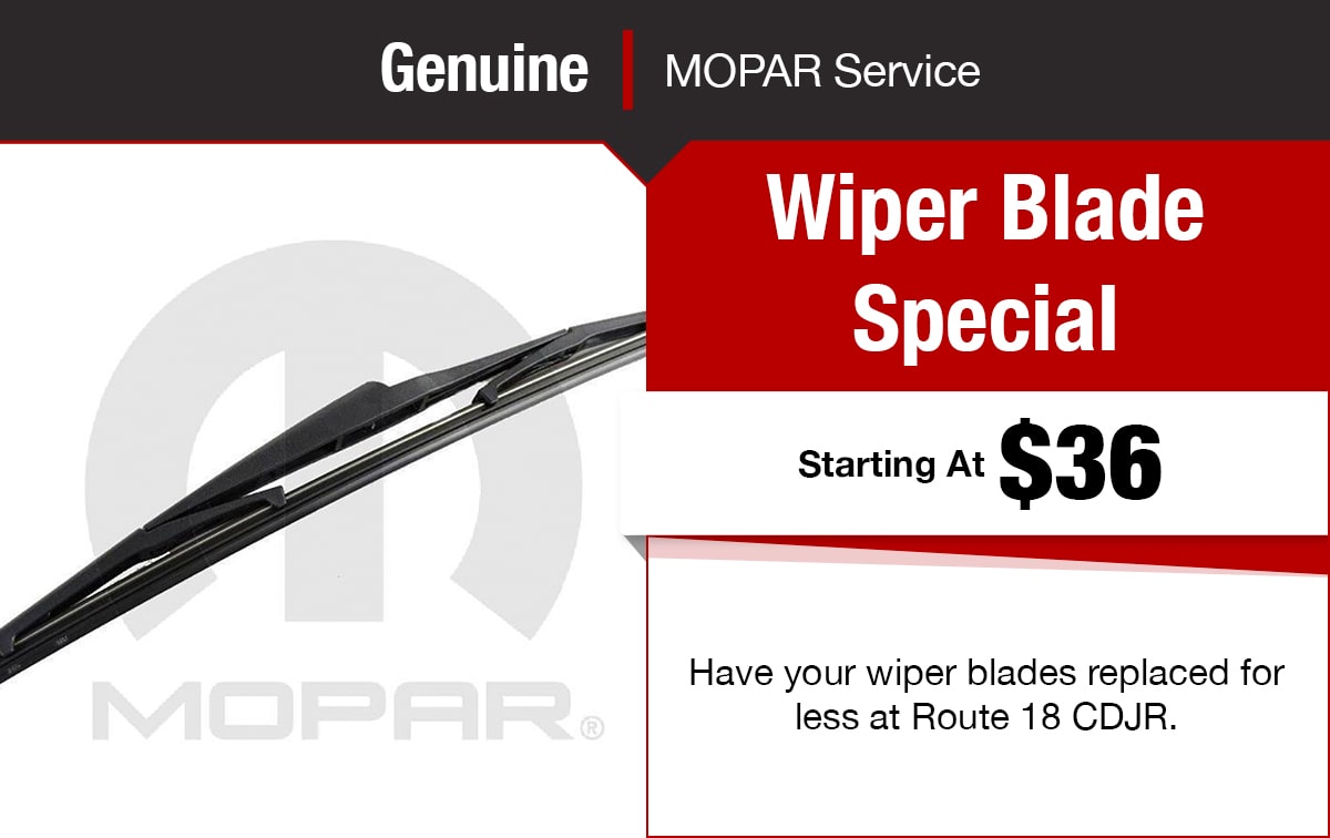 Chrysler Jeep Dodge Ram Wiper Blade Service Special Coupon Chrysler Jeep Dodge Ram Wiper Blade Service Special Coupon