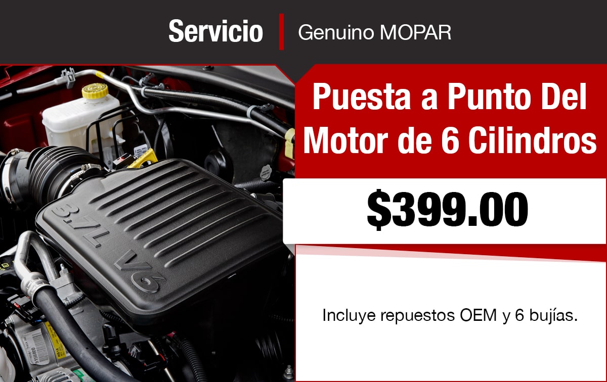 Chrysler Jeep Dodge Ram Cupón Especial de Servicio de Puesta a Punto Del Motor de 6 Cilindros Chrysler Jeep Dodge Ram Cupón Especial de Servicio de Puesta a Punto Del Motor de 6 Cilindros