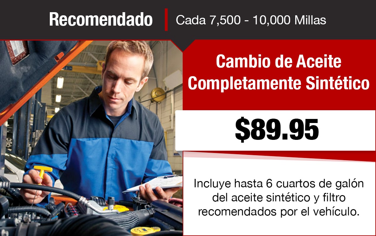 Chrysler Jeep Dodge Ram Cupón Especial de Servicio de Cambio de Aceite Sintético Completo Chrysler Jeep Dodge Ram Cupón Especial de Servicio de Cambio de Aceite Sintético Completo