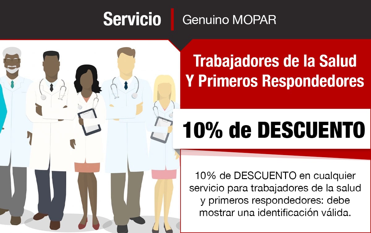 Chrysler Jeep Dodge Ram Especial Para Trabajadores de la Salud Y Primeros Respondedores Chrysler Jeep Dodge Ram Especial Para Trabajadores de la Salud Y Primeros Respondedores