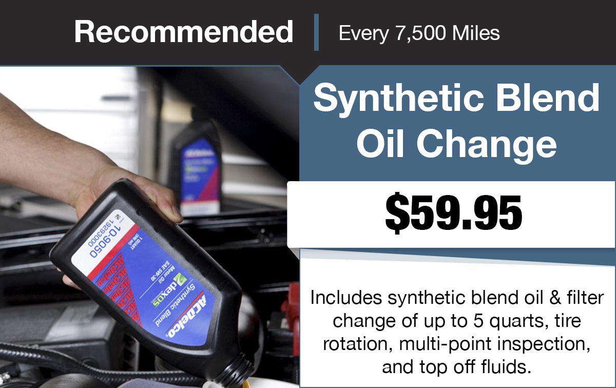 Chevrolet Buick Synthetic Blend Oil Change Service Special Coupon Chevrolet Buick Synthetic Blend Oil Change Service Special Coupon