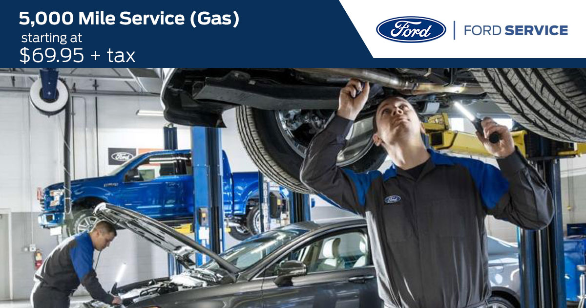 Ford 5,000 Mile Service (GAS) Service Special Coupon Ford 5,000 Mile Service (GAS) Service Special Coupon