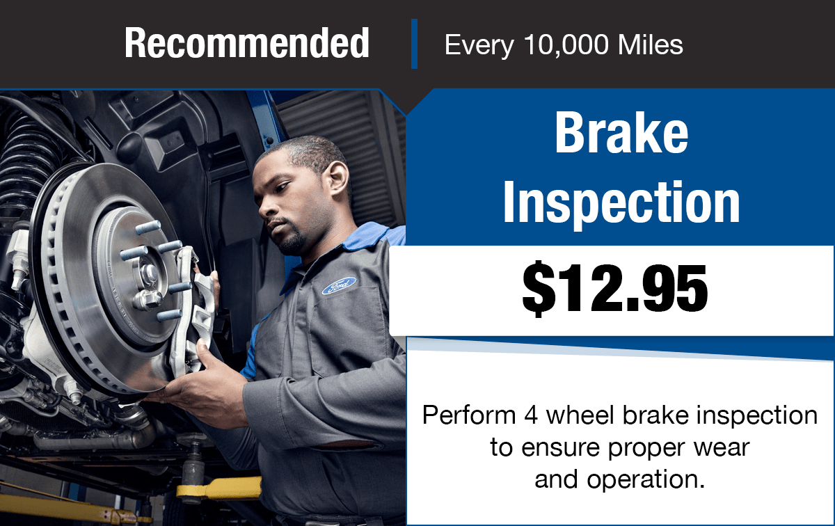 Ford Brake Inspection Service Special Coupon Ford Brake Inspection Service Special Coupon