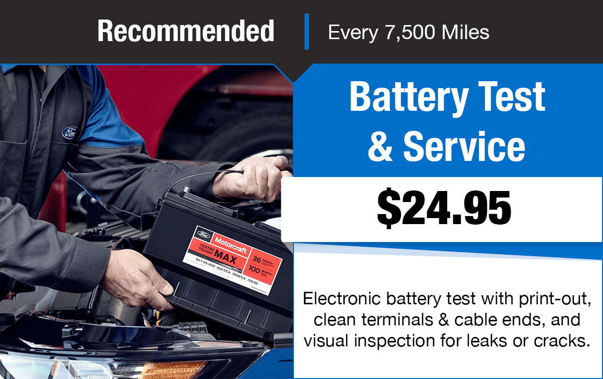 Ford Battery Test & Service Special Coupon Ford Battery Test & Service Special Coupon