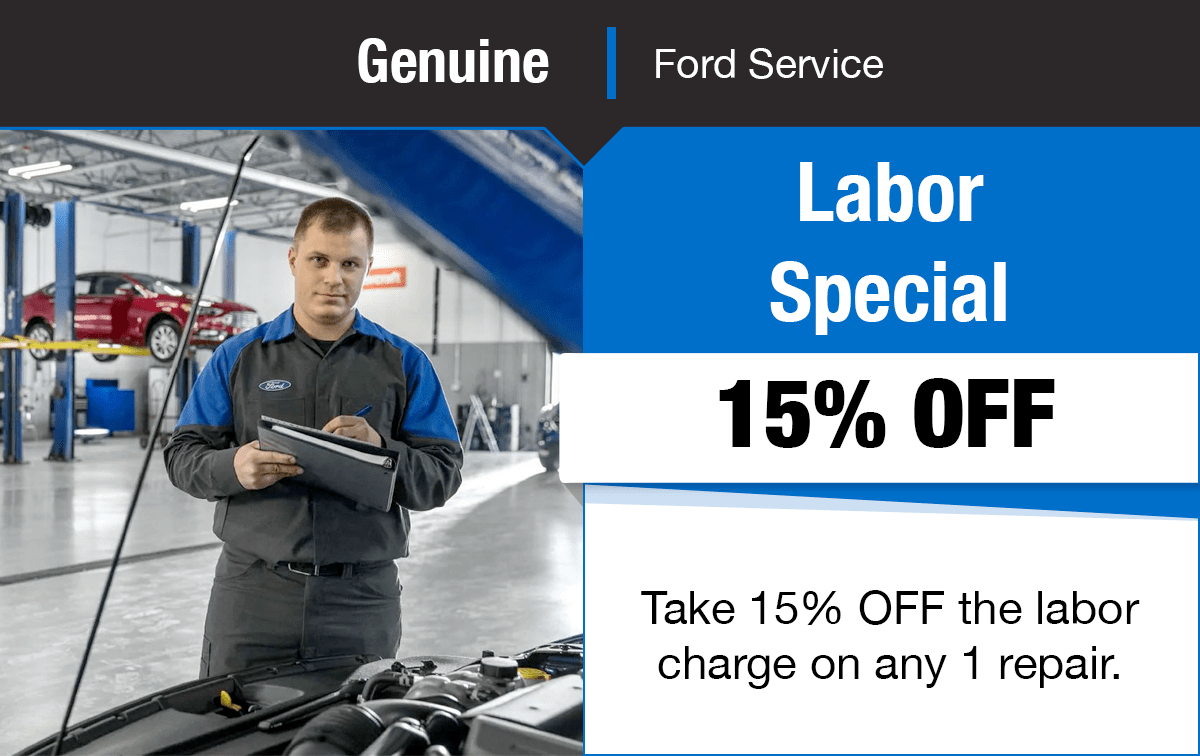 Ford 15% OFF Labor Service Special Coupon Ford 15% OFF Labor Service Special Coupon