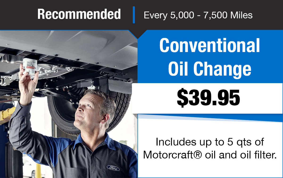 Ford Conventional Oil Change Service Special Coupon Ford Conventional Oil Change Service Special Coupon