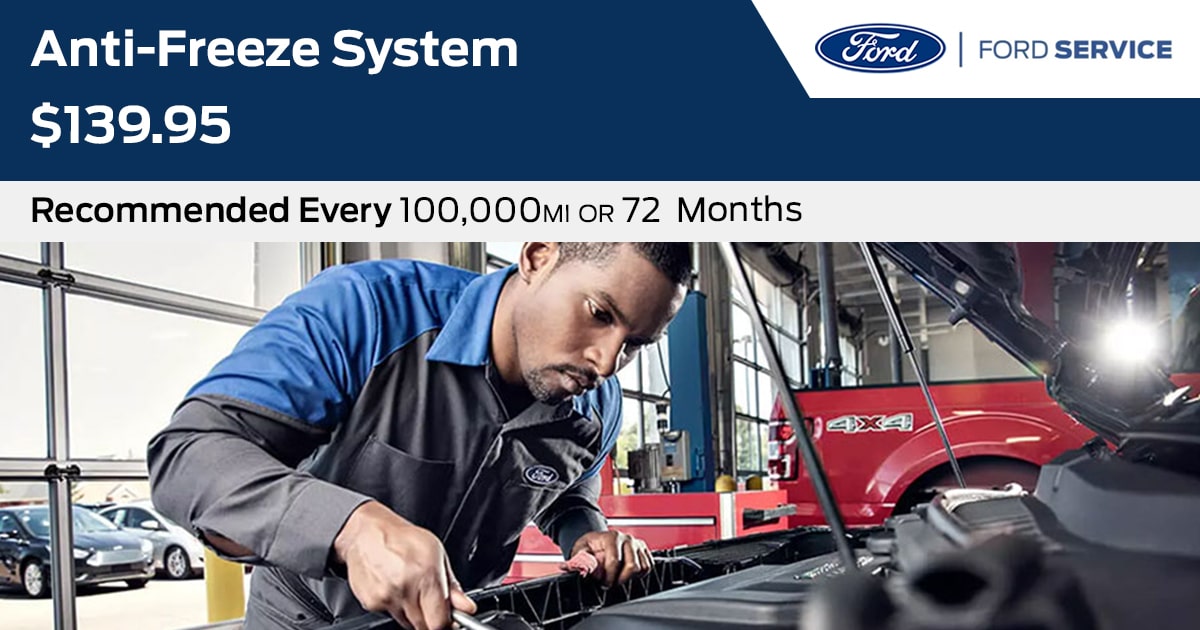 Ford Anti-Freeze System Service Special Coupon Ford Anti-Freeze System Service Special Coupon