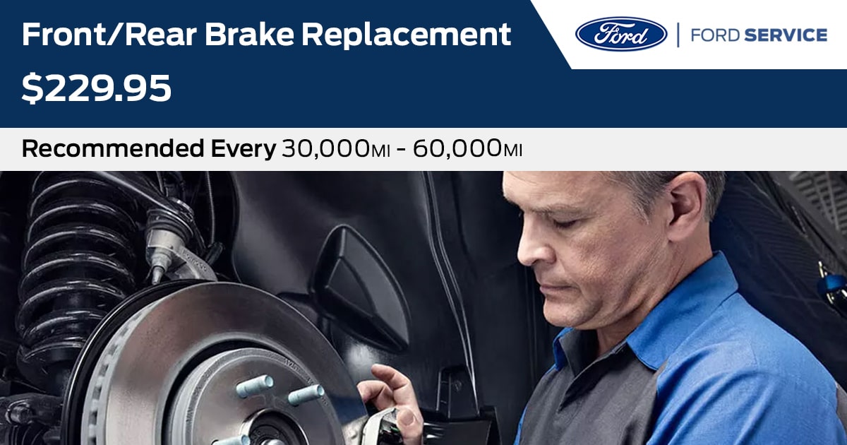 Ford Front/Rear Brake Replacement Service Special Coupon Ford Front/Rear Brake Replacement Service Special Coupon
