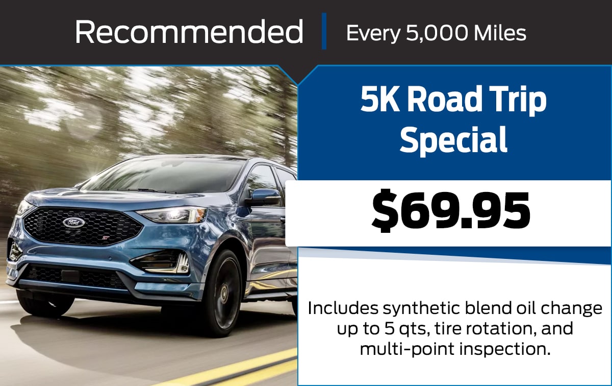 Ford 5K Road Trip Service Special Coupon Ford 5K Road Trip Service Special Coupon