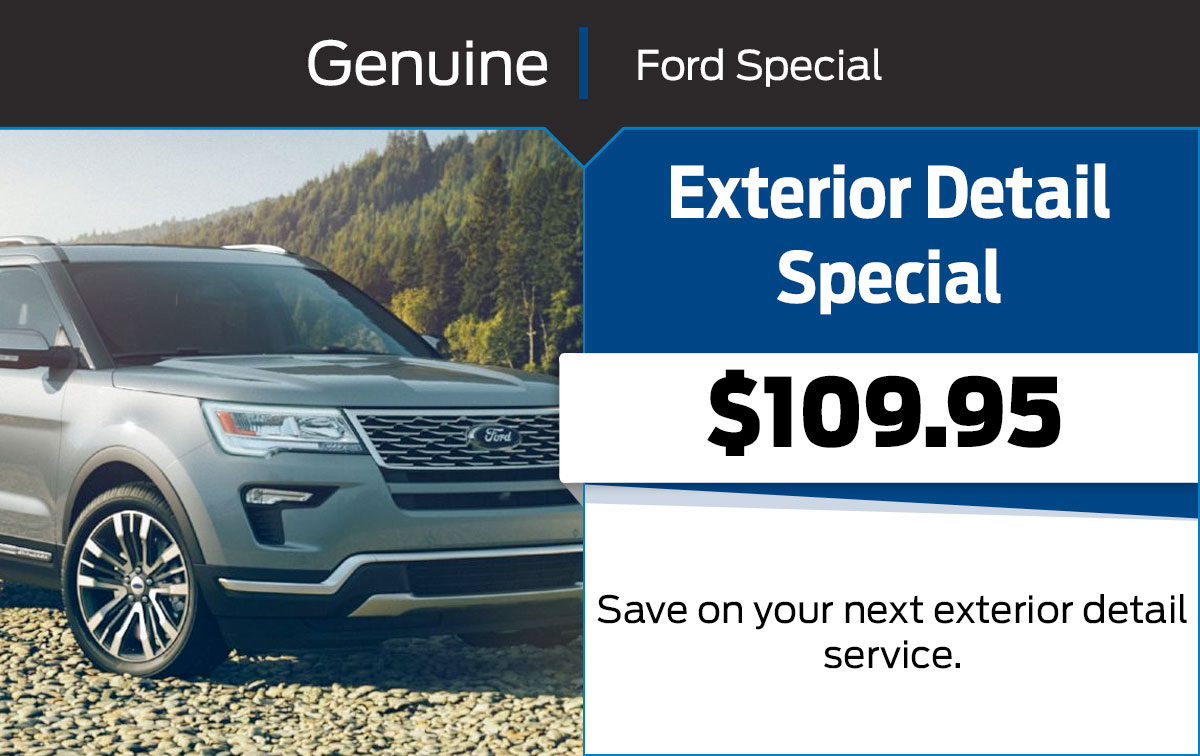 Ford Exterior Detail Service Special Coupon Ford Exterior Detail Service Special Coupon