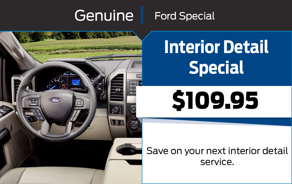 Ford Interior Detail Service Special Coupon Ford Interior Detail Service Special Coupon