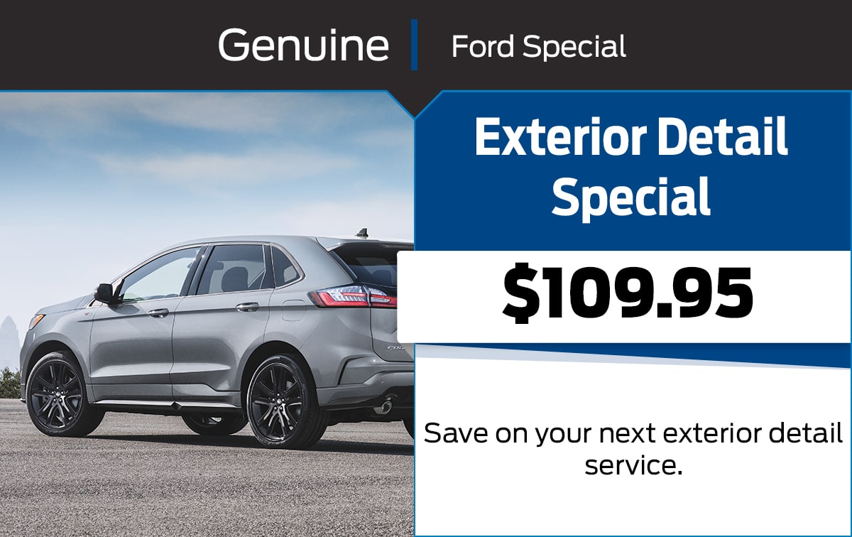 Ford Exterior Detail Service Special Coupon Ford Exterior Detail Service Special Coupon