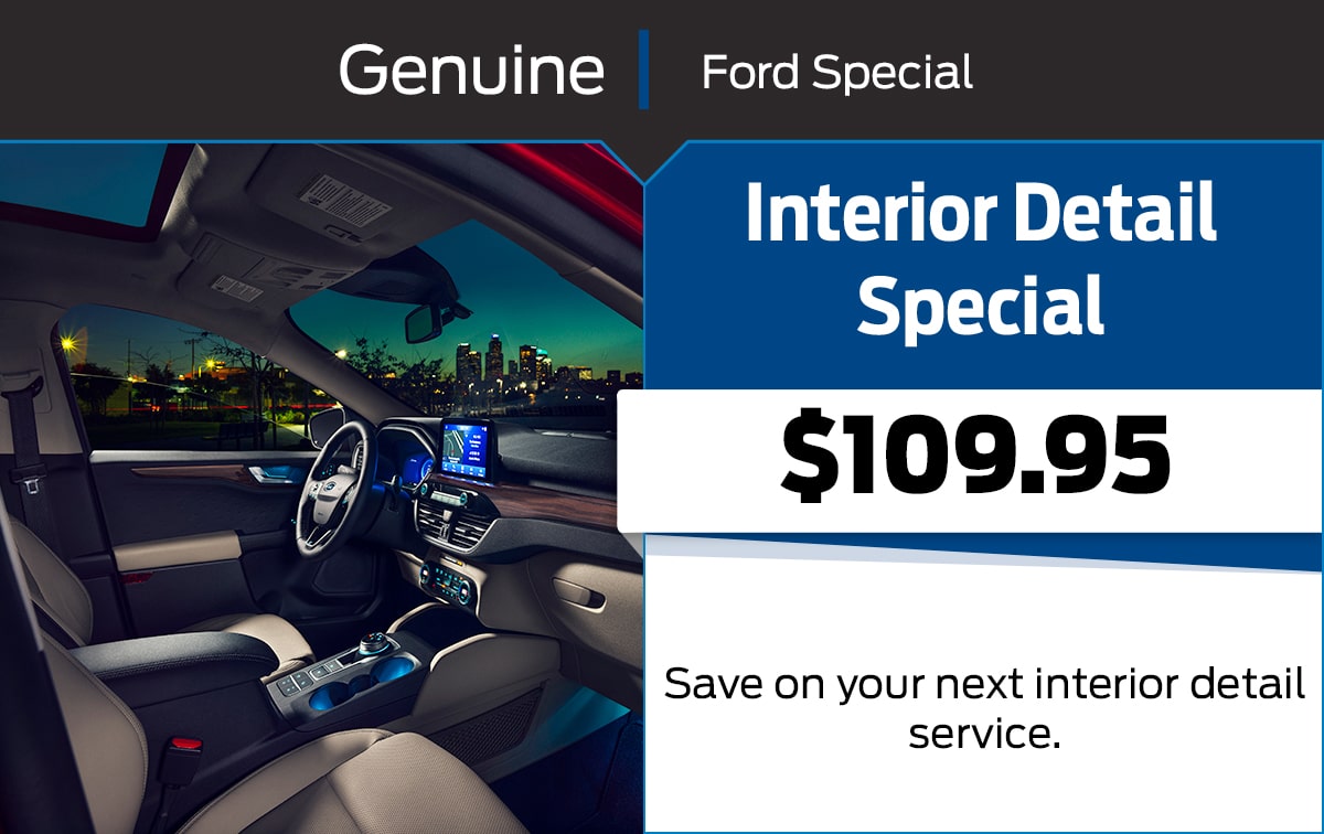 Ford Interior Detail Service Special Coupon Ford Interior Detail Service Special Coupon
