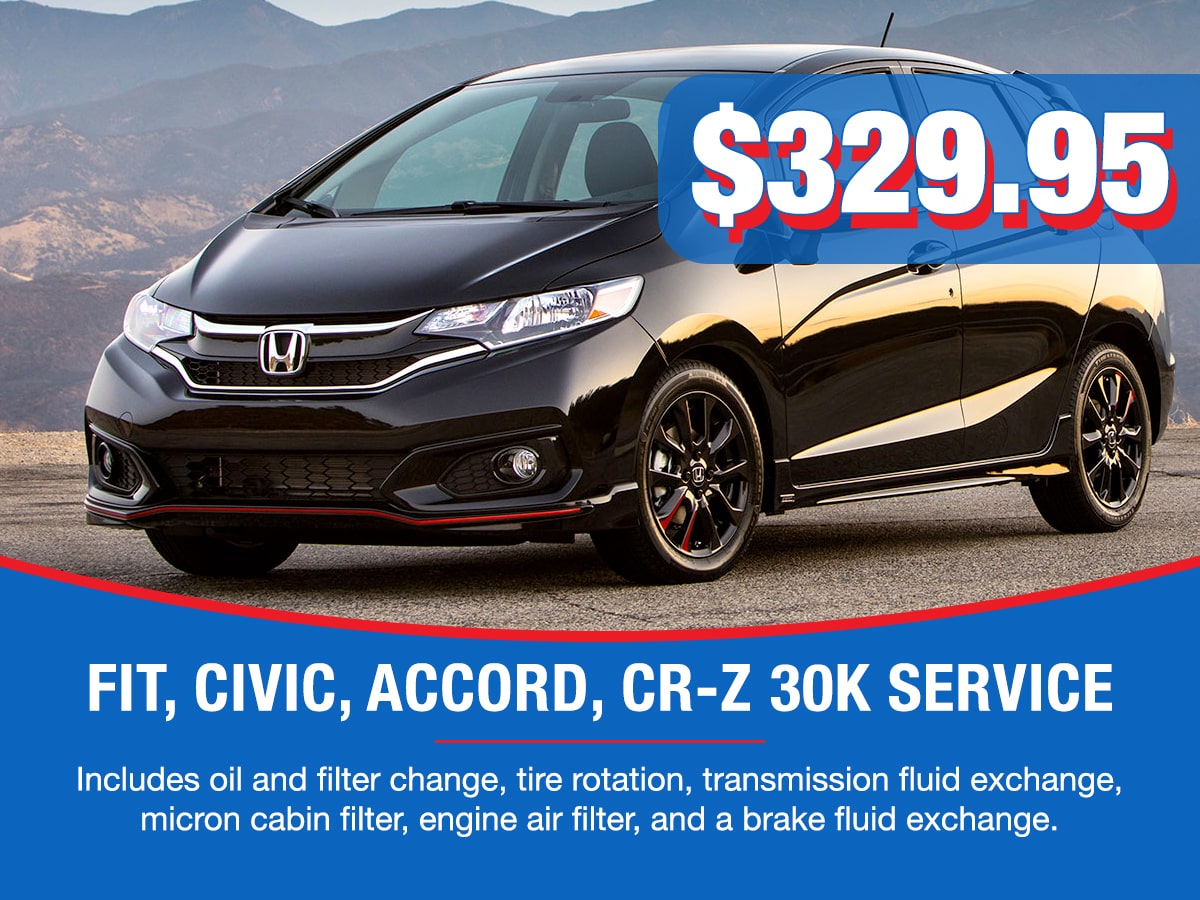 Honda Fit, Civic, Accord, CR-Z 30k Service Special Coupon Honda Fit, Civic, Accord, CR-Z 30k Service Special Coupon