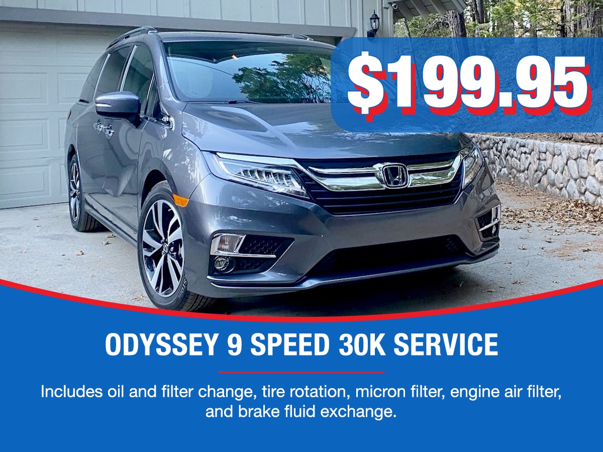 Honda Odyssey 9 Speed 30k Service Special Coupon Honda Odyssey 9 Speed 30k Service Special Coupon