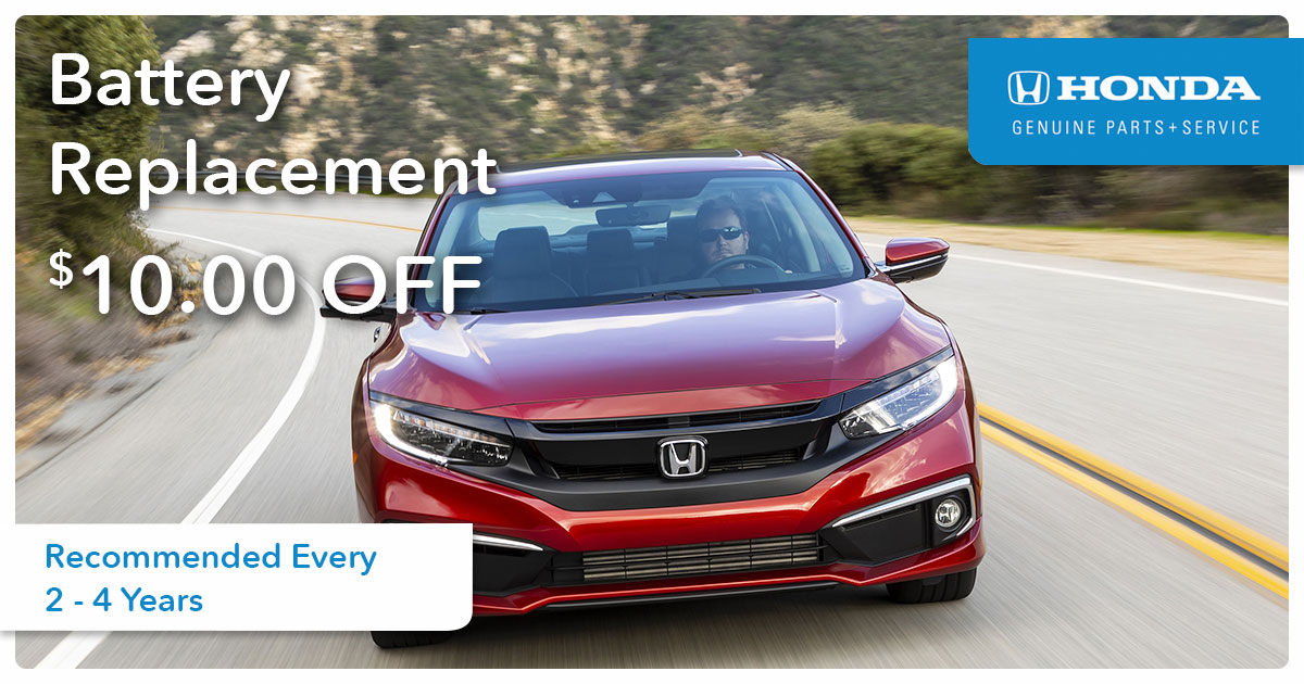 Honda Battery Replacement Service Special Coupon Honda Battery Replacement Service Special Coupon