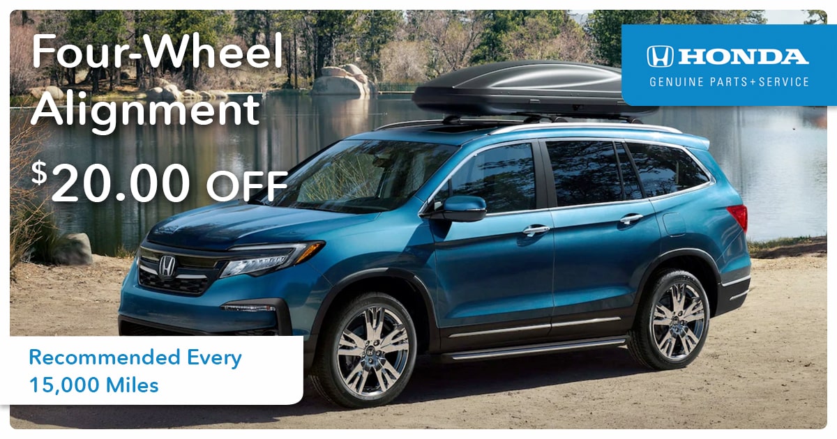 Honda Four-Wheel Alignment Service Special Coupon Honda Four-Wheel Alignment Service Special Coupon