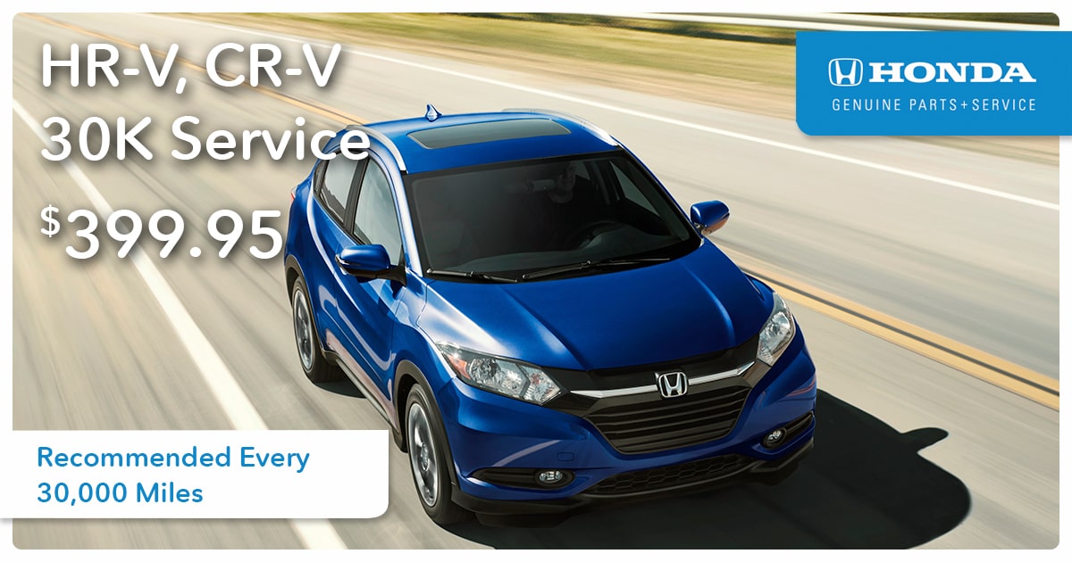 Honda HR-V, CR-V 30K Service Special Coupon Honda HR-V, CR-V 30K Service Special Coupon