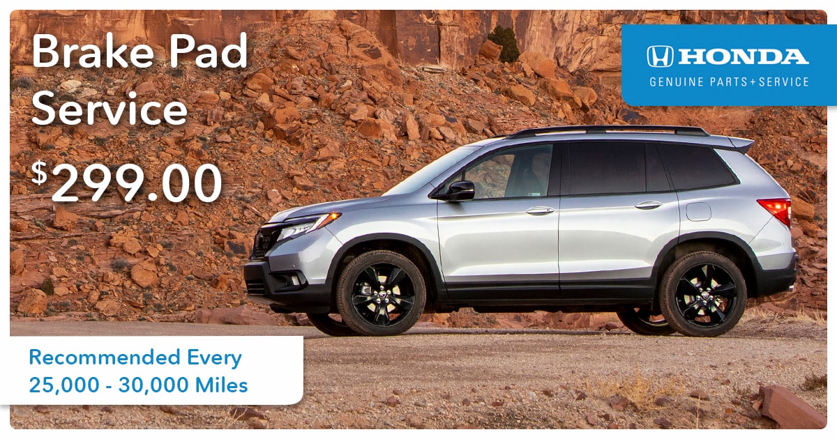 Honda Brake Pad Service Special Coupon Honda Brake Pad Service Special Coupon