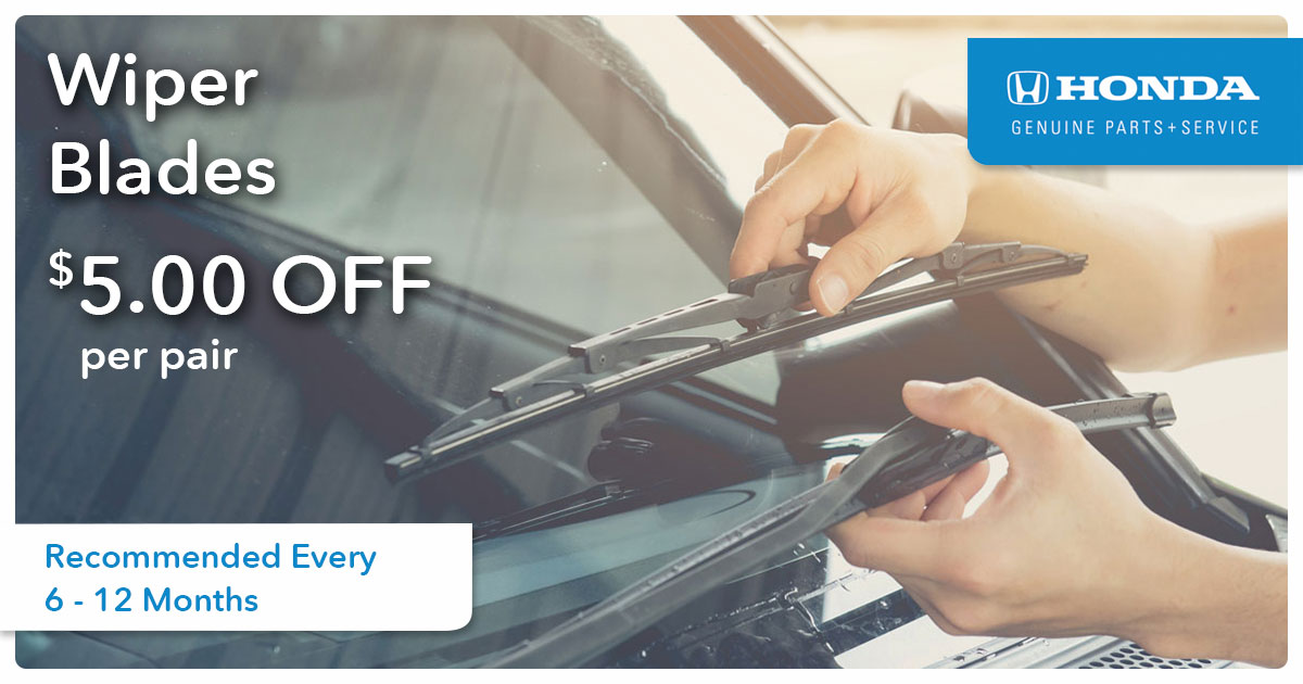 Honda Wiper Blades Service Special Coupon Honda Wiper Blades Service Special Coupon