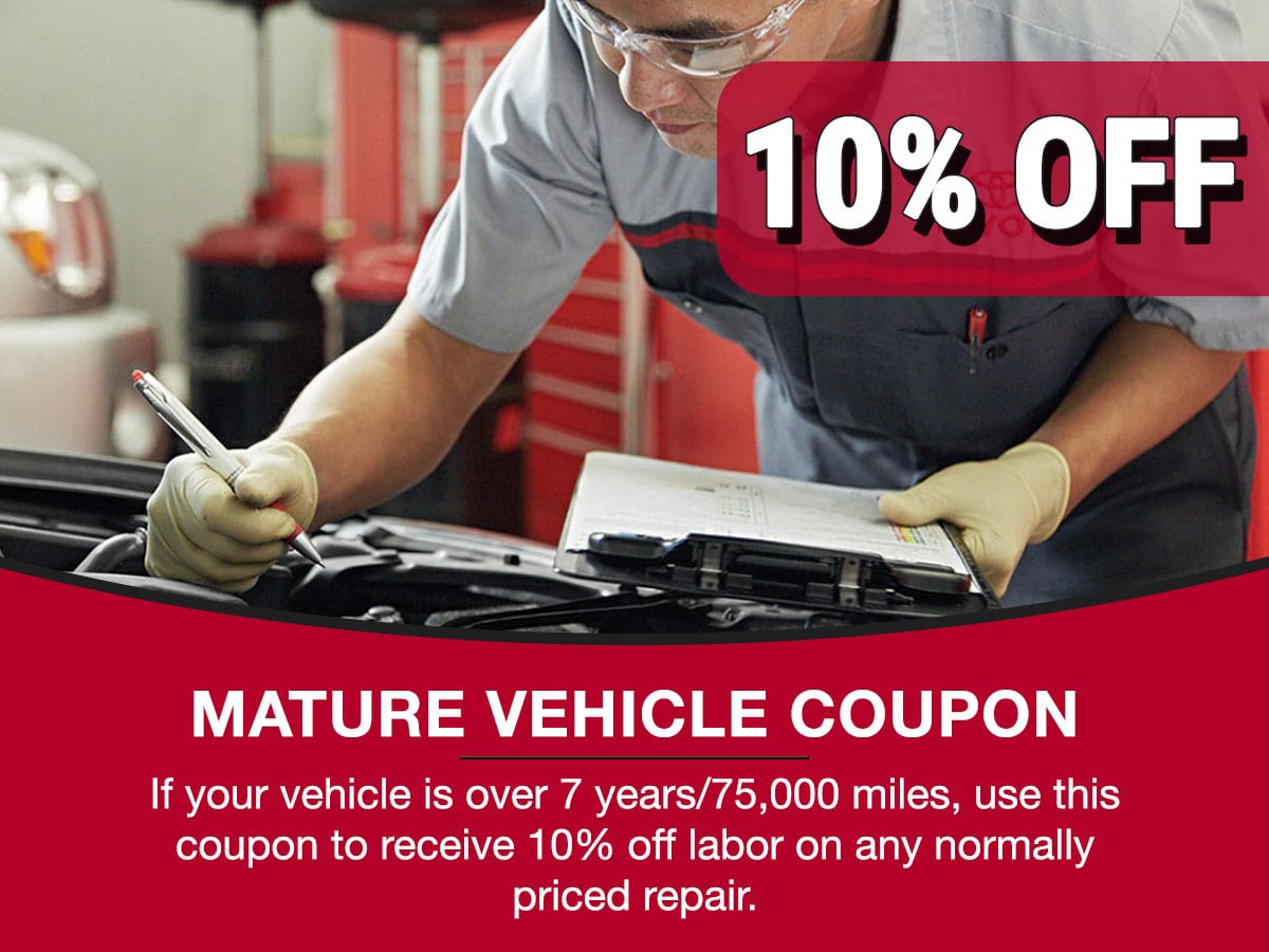 Mature Vehicle Service Special Coupon Mature Vehicle Service Special Coupon