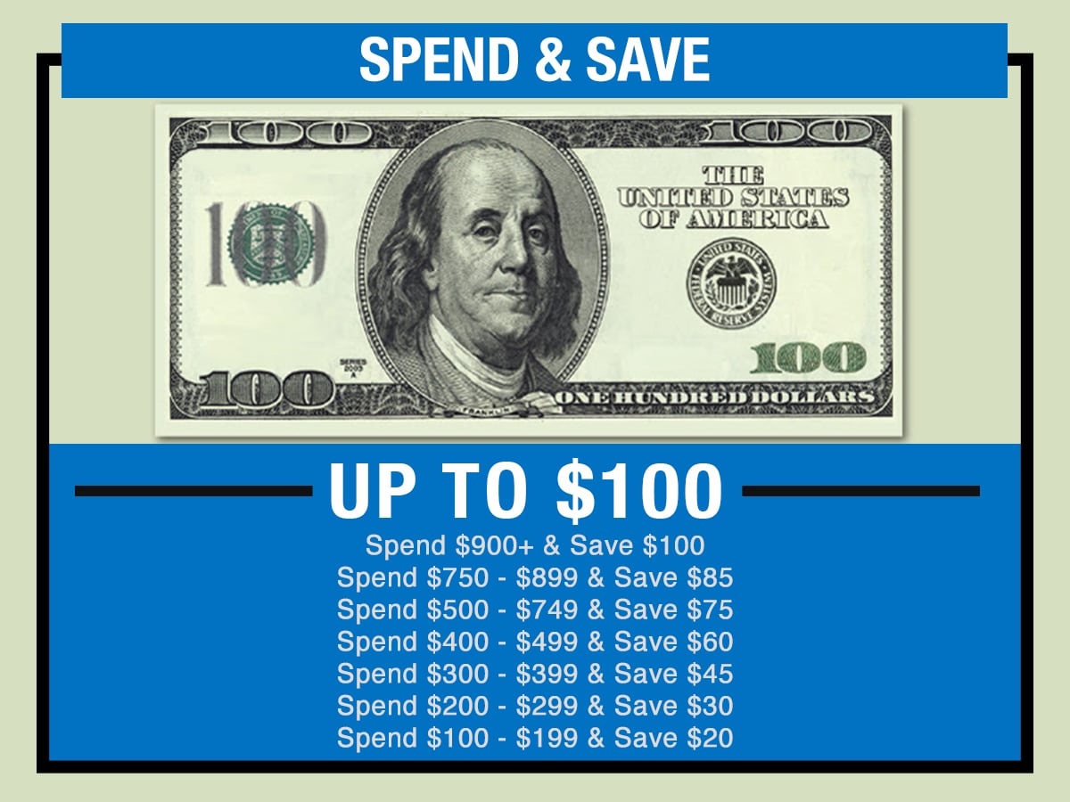 Spend & Save Service Specials Coupon Spend & Save Service Specials Coupon