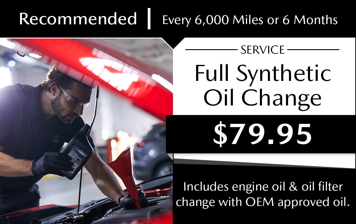 Mazda Full Synthetic Oil Change Service Special Coupon Mazda Full Synthetic Oil Change Service Special Coupon