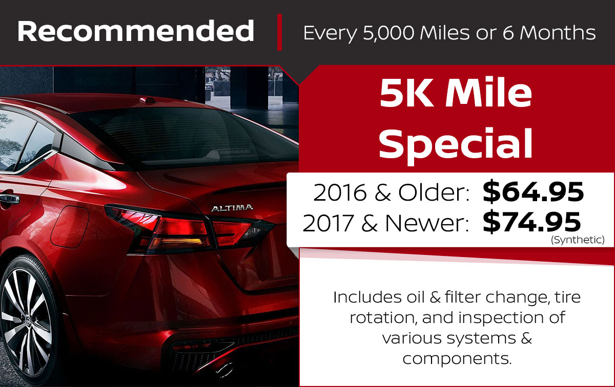 5K Mile Service Special Coupon 5K Mile Service Special Coupon