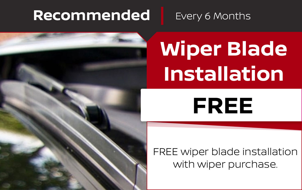 Nissan Wiper Blade Installation Service Special Coupon Nissan Wiper Blade Installation Service Special Coupon
