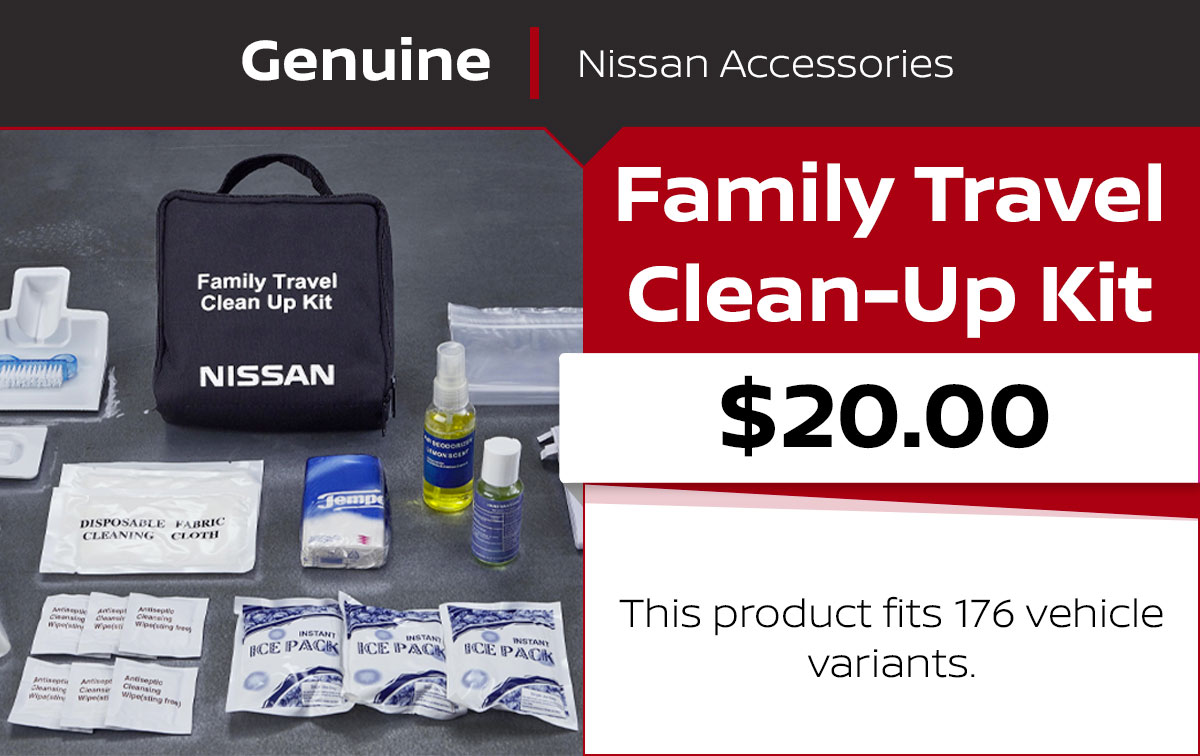 Nissan Family Travel Clean-Up Kit Special Coupon Nissan Family Travel Clean-Up Kit Special Coupon