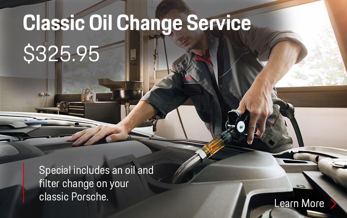 Porsche Classic Oil Change Service Special Coupon Porsche Classic Oil Change Service Special Coupon