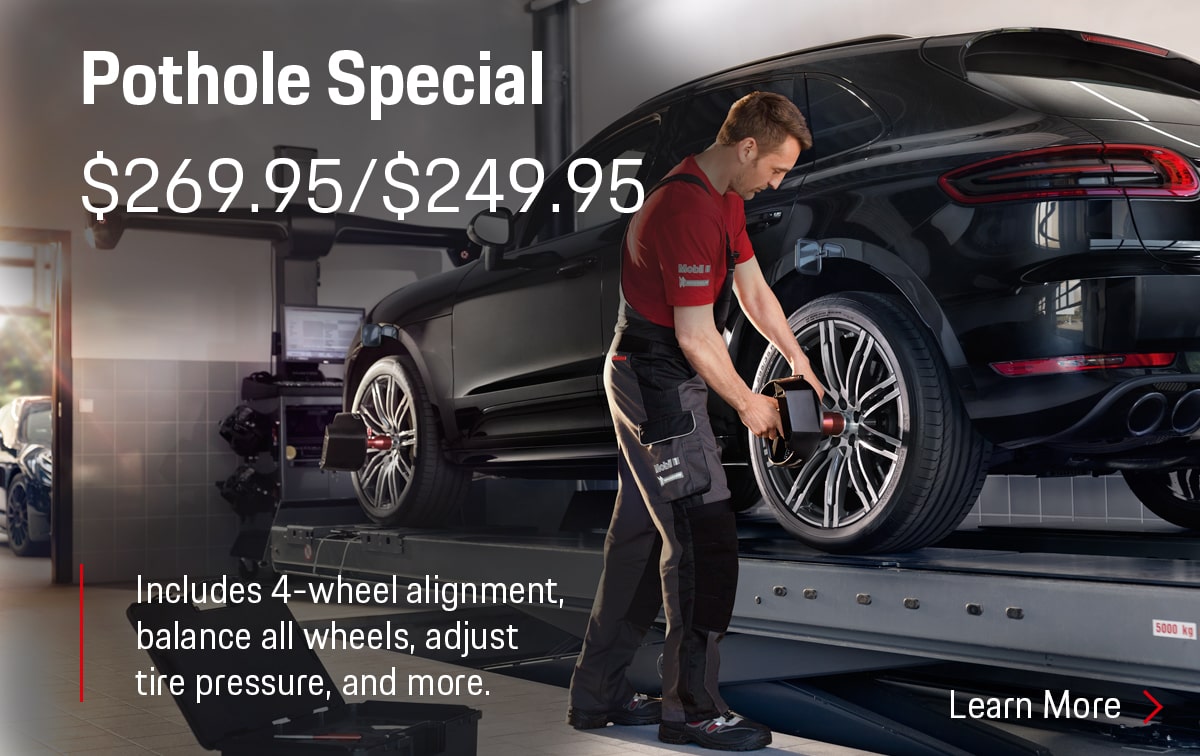 Porsche Pothole Special Coupon Porsche Pothole Special Coupon