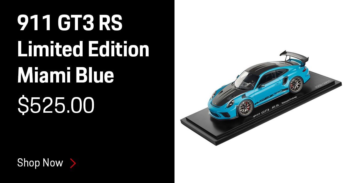 Porsche 911 GT3 RS Limited Edition Miami Blue Accessories Special Coupon Porsche 911 GT3 RS Limited Edition Miami Blue Accessories Special Coupon