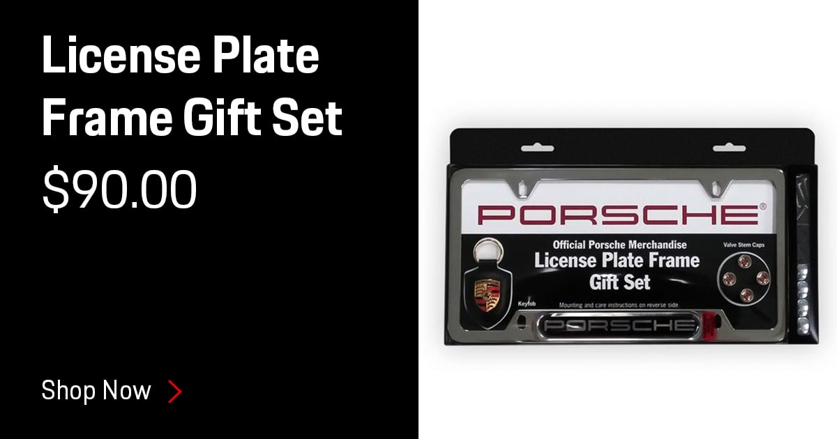 Porsche License Plate Frame Gift Set Accessories Special Coupon Porsche License Plate Frame Gift Set Accessories Special Coupon