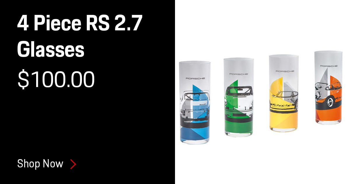 Porsche 4 Piece RS 2.7 Glasses Accessories Special Coupon Porsche 4 Piece RS 2.7 Glasses Accessories Special Coupon