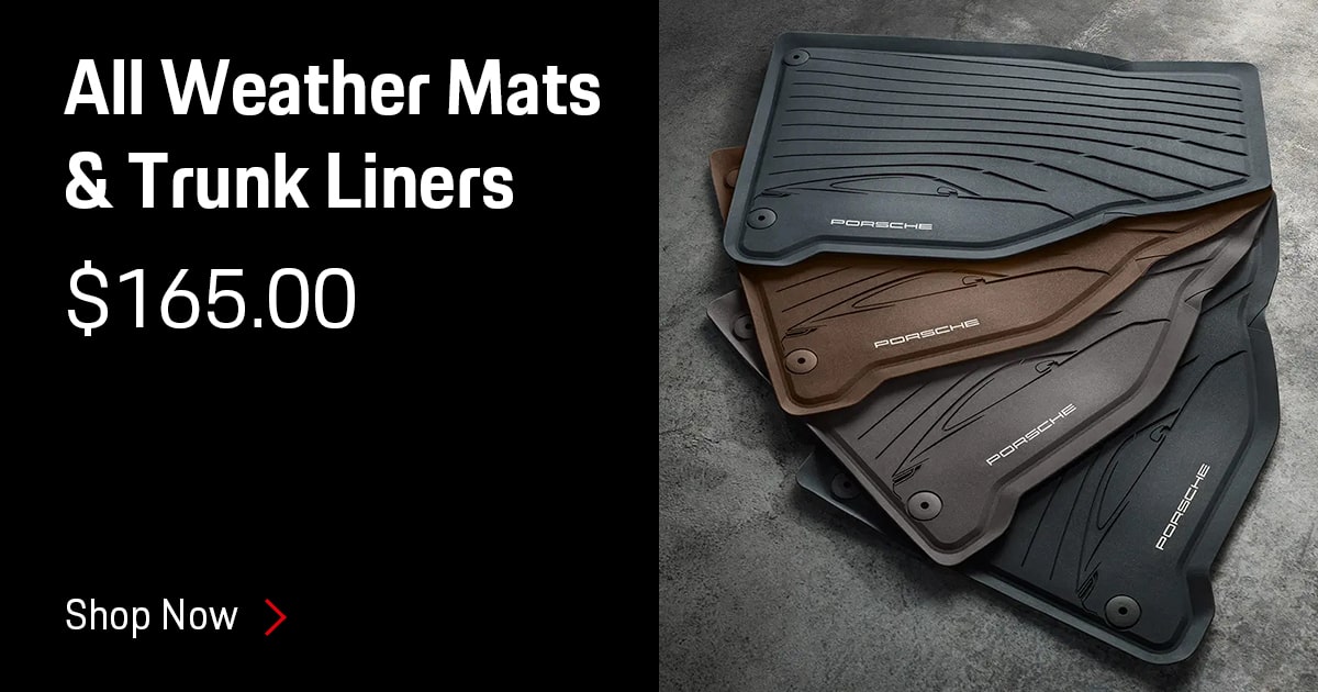 Porsche All Weather Mats & Trunk Liners Accessories Special Coupon Porsche All Weather Mats & Trunk Liners Accessories Special Coupon
